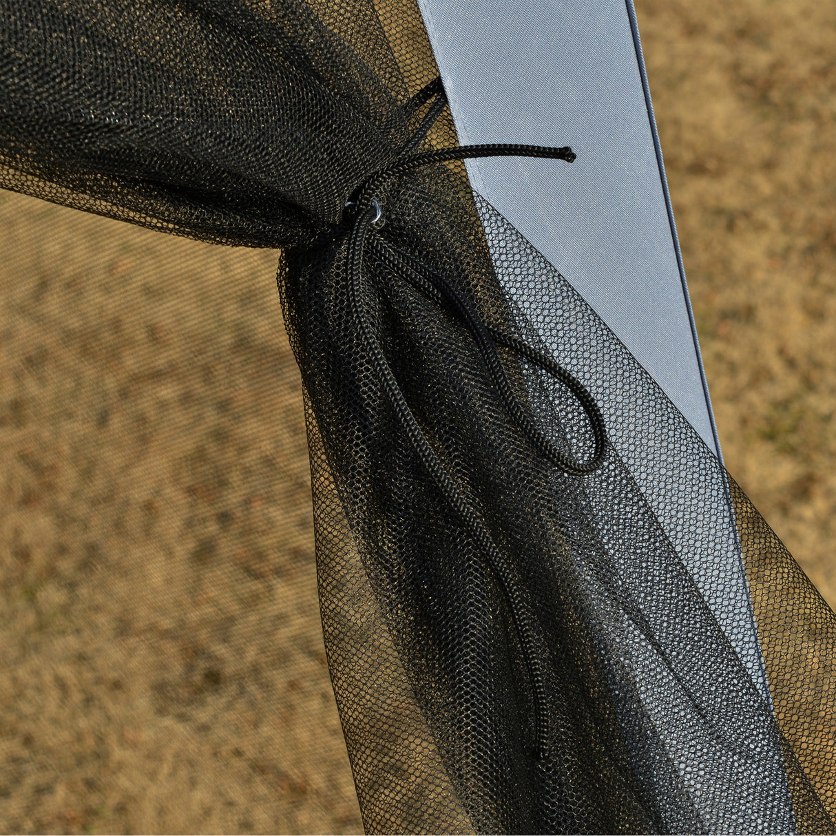 easycomfort easycomfort gazebo da giardino 3x3m con zanzariera copertura in poliestere e struttura in metallo grigio ean 8054144135663