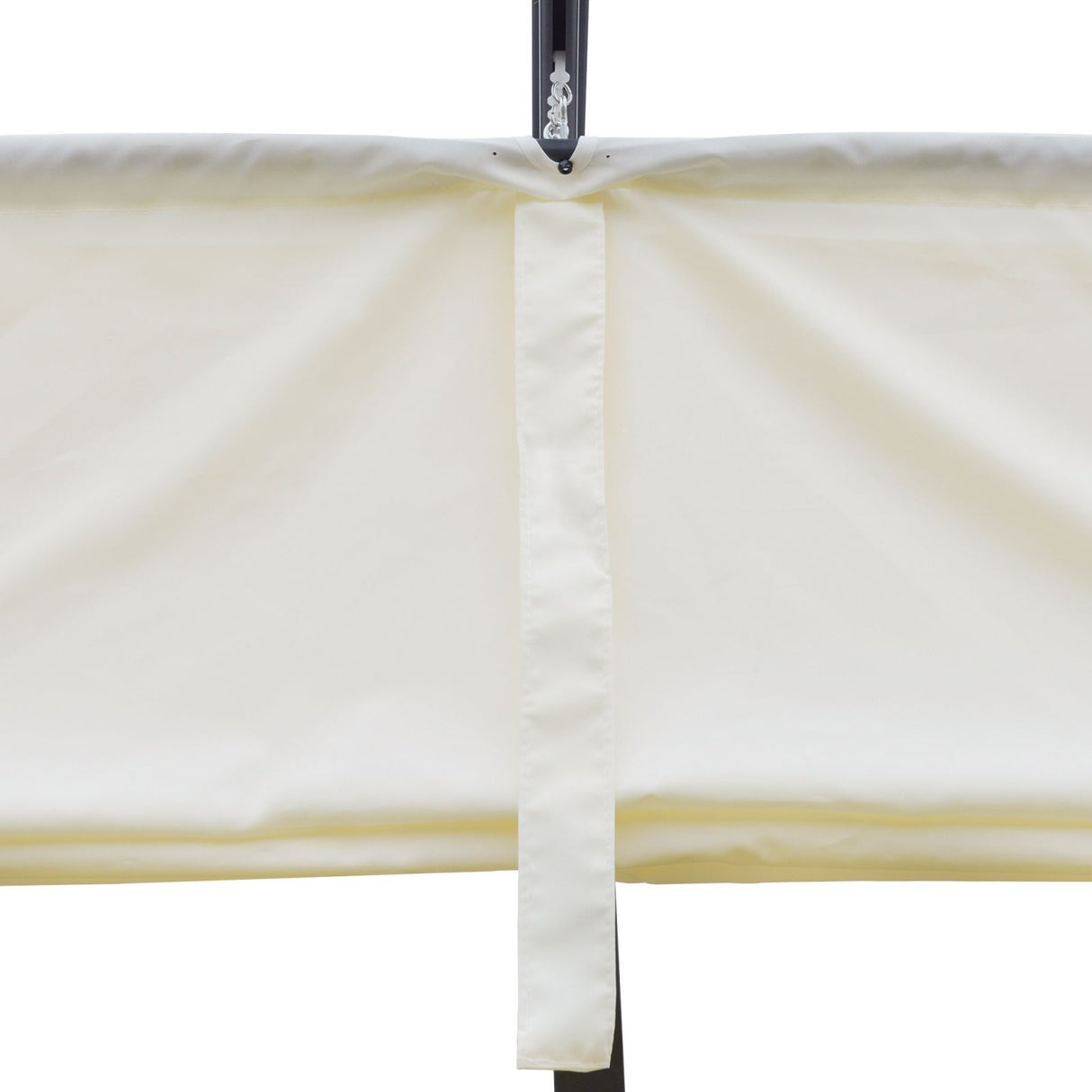 easycomfort easycomfort pergola a parete 3x3m da giardino in metallo con tettuccio scorrevole bianco crema ean 8055776910543