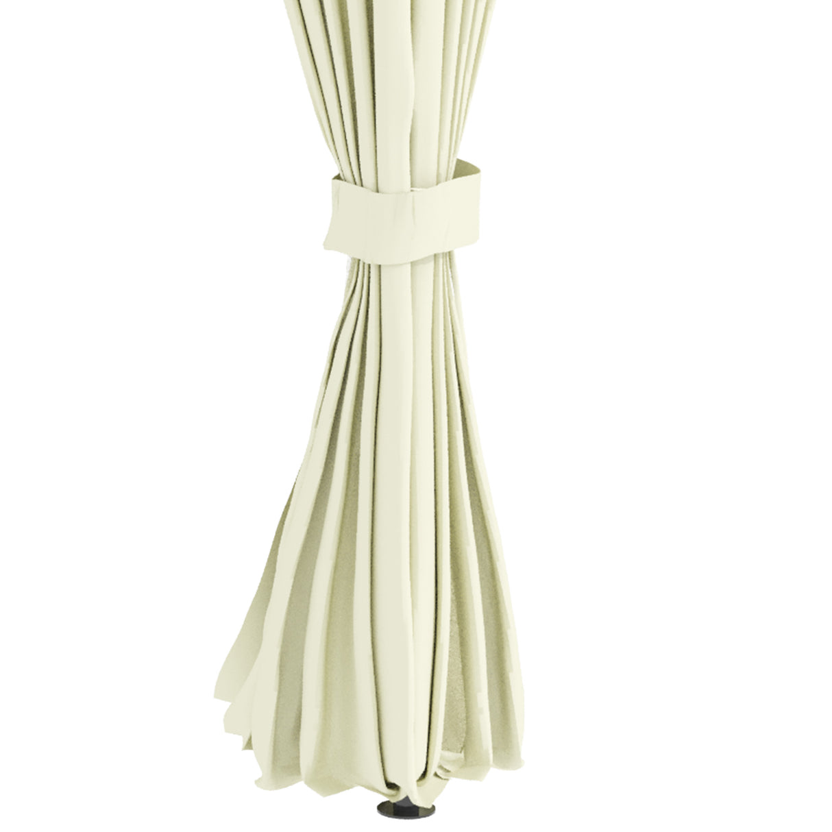 easycomfort easycomfort gazebo da giardino 4x3m con doppio tettuccio pareti in poliestere e struttura in acciaio beige