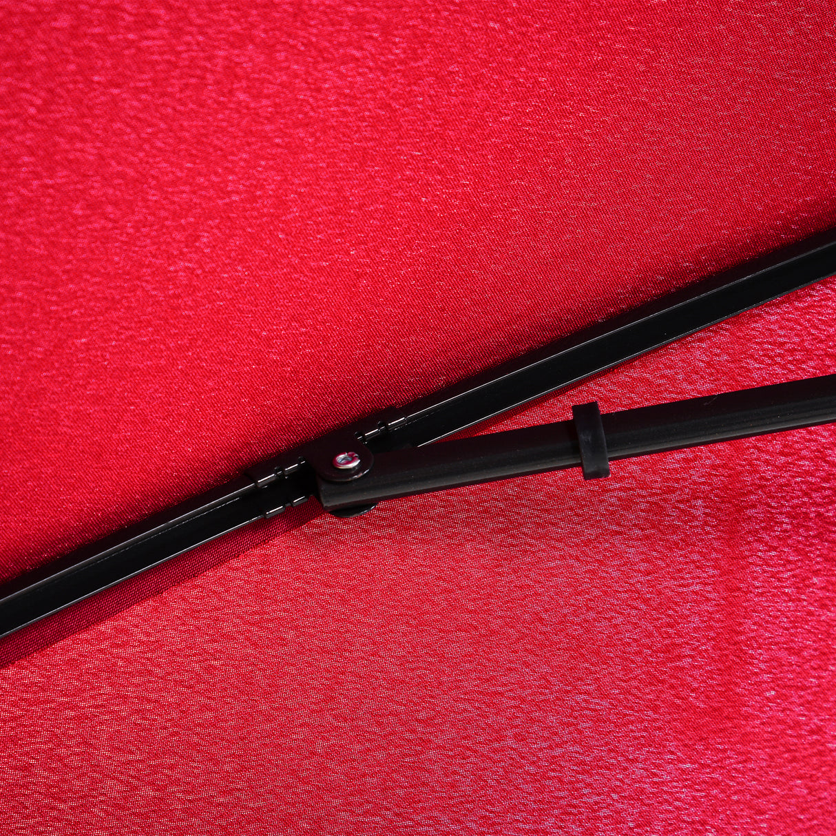 easycomfort easycomfort ombrellone da giardino rettangolare con inclinazione regolabile e palo in alluminio 198x130x240cm rosso e nero ean 8054111843959