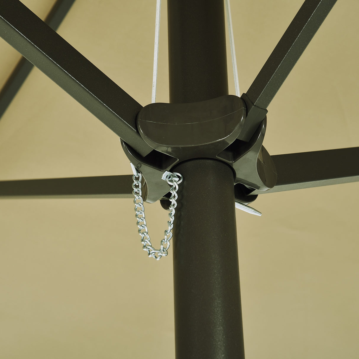 easycomfort easycomfort ombrellone doppio tettuccio da esterni ecru area coperta 4.6m ean 8054144134932