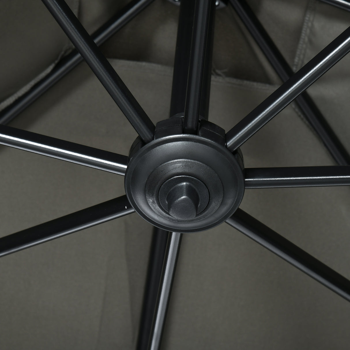 easycomfort easycomfort ombrellone da giardino con angolazione regolabile su 3 livelli e rotazione a 360 2 5x2 5 m grigio