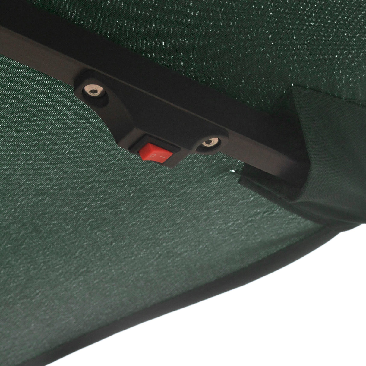 easycomfort easycomfort ombrellone da giardino 3x2 5 m a braccio con manovella e 8 strisce led a energia solare verde