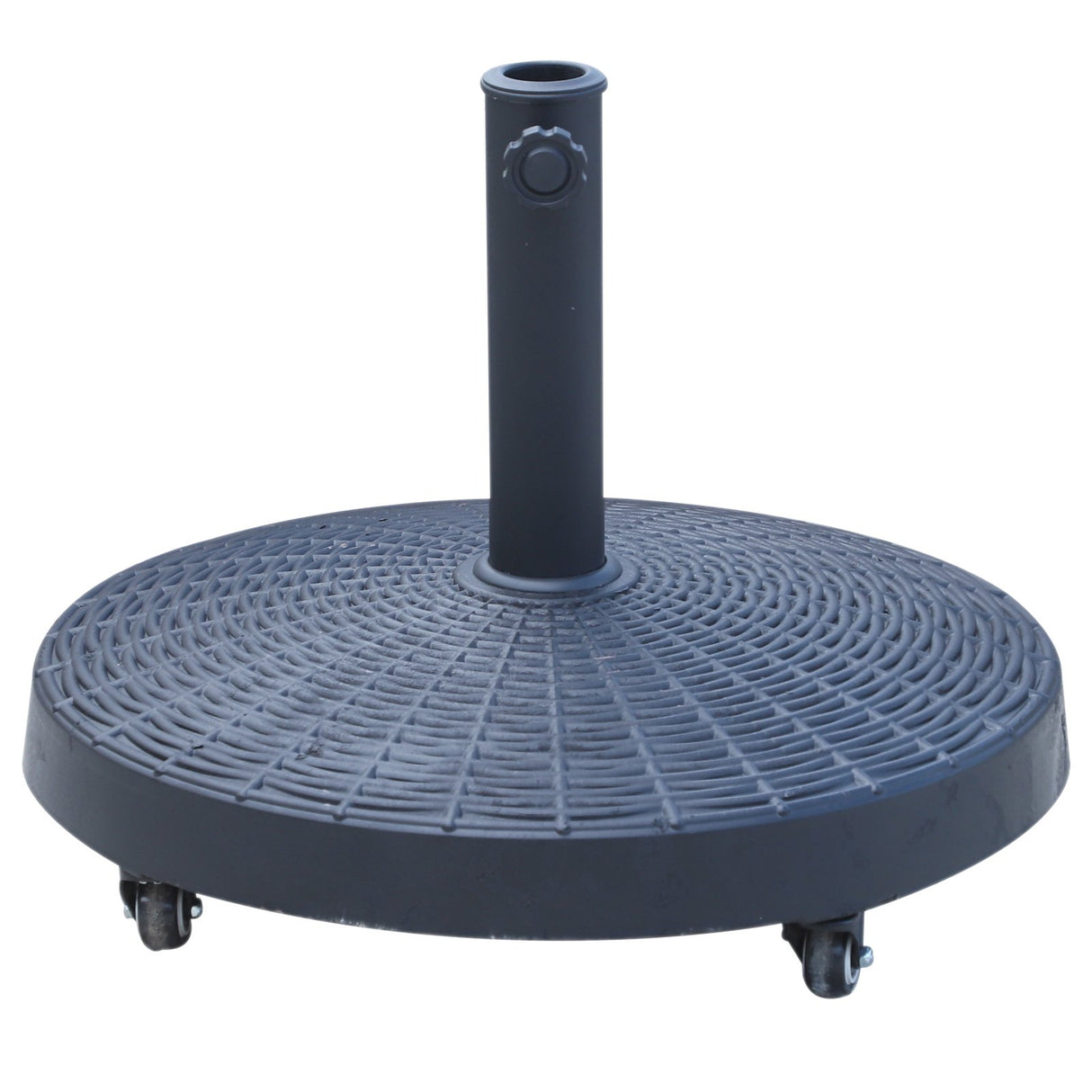 easycomfort easycomfort base per ombrellone da 38mm e 48mm in resina e acciaio nero 52 x 41cm ean 8054111845151