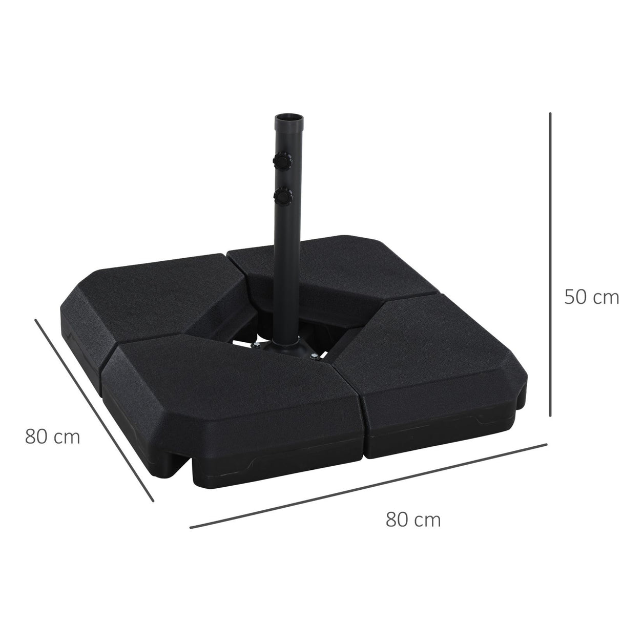 easycomfort easycomfort base per ombrelloni 4 mattonelle da riempire con acqua o sabbia ean 8054144139999