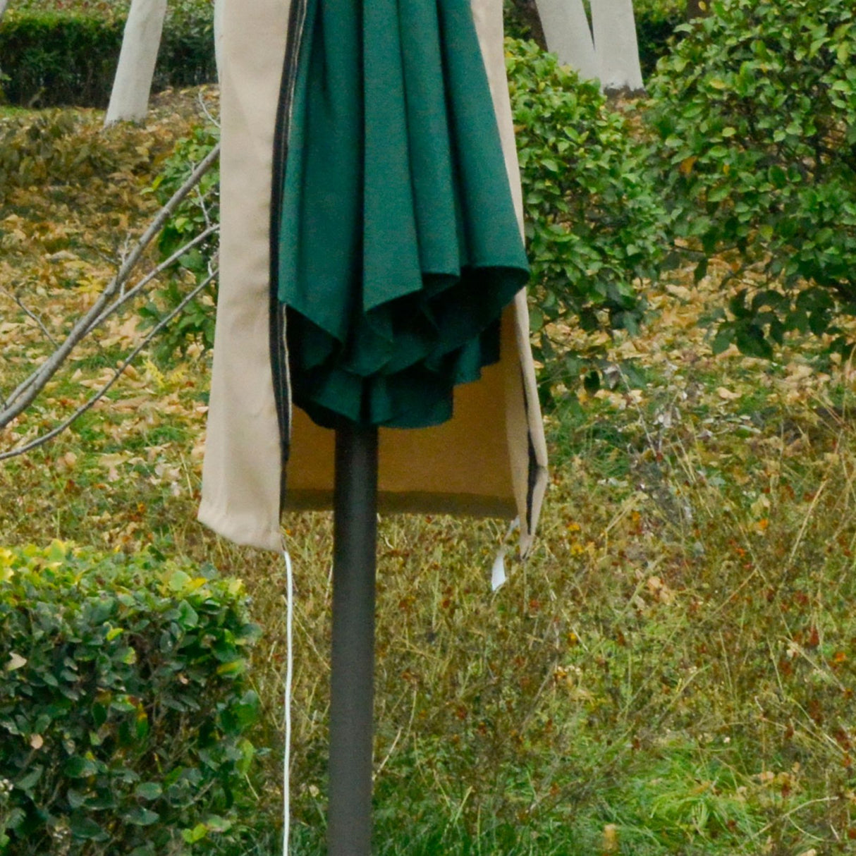 easycomfort easycomfort copertura per ombrellone impermeabile antistrappo cachi 57x160cm ean 8054111841344