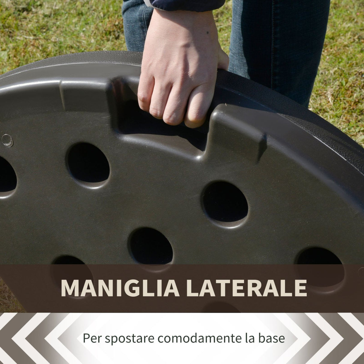 easycomfort easycomfort set 4 pzi basamento ombrellone decentrato da giardino con base a croce ean 8054144136851