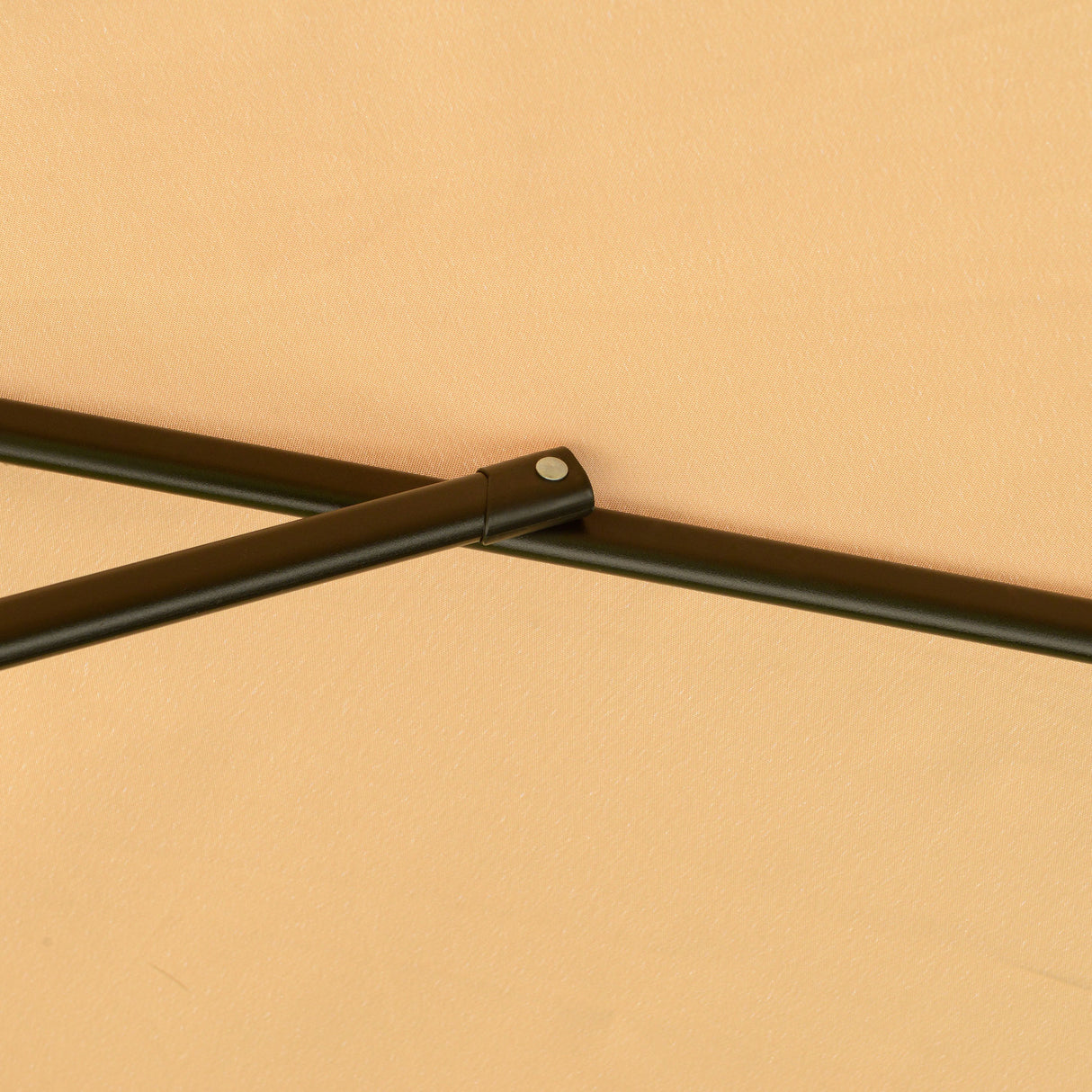 easycomfort easycomfort ombrellone da giardino 2 7x2 7m a braccio con tettuccio regolabile marrone chiaro