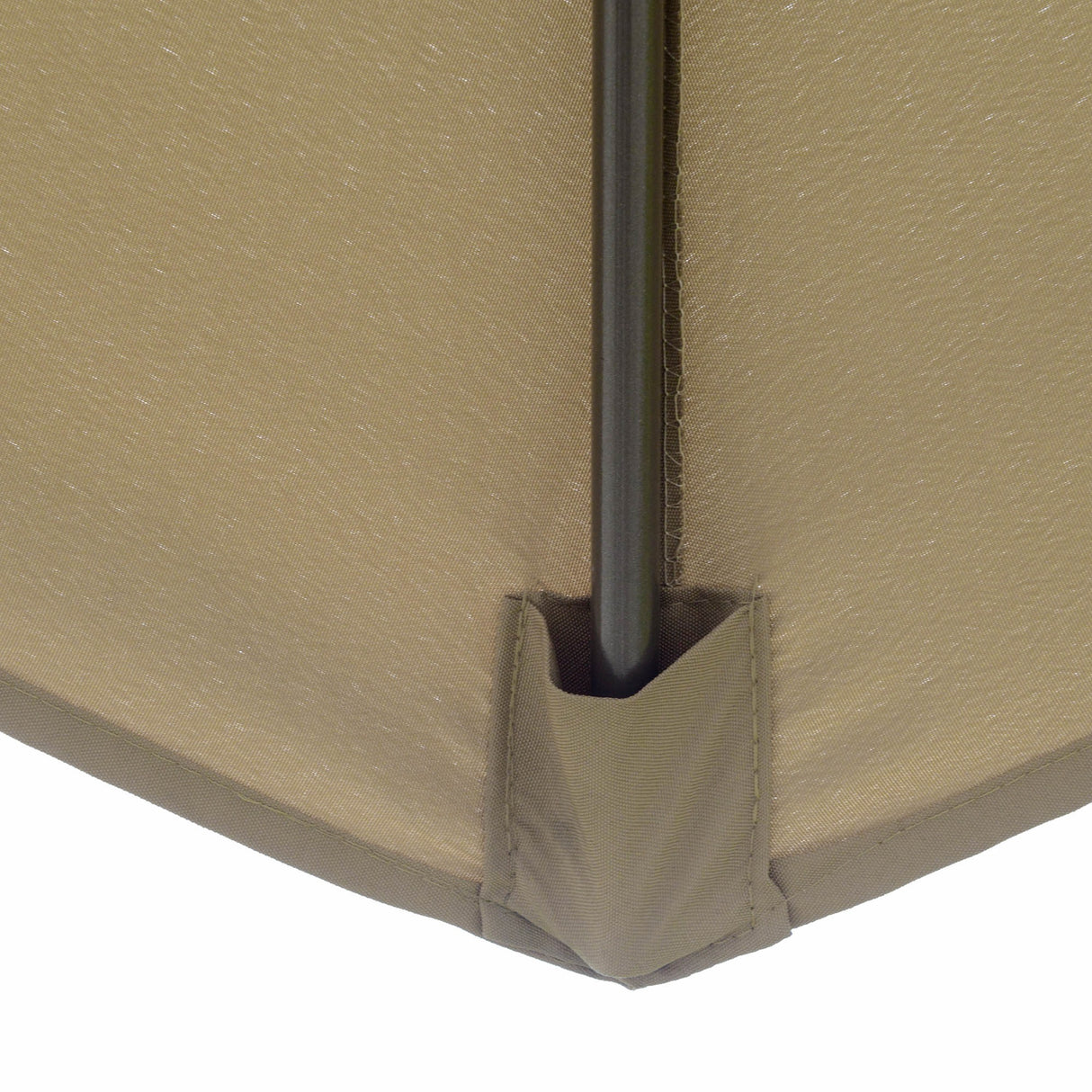 easycomfort easycomfort ombrellone a braccio da esterni 2 7x2 7 cm con tettuccio regolabile a 2 livelli e base a croce marrone