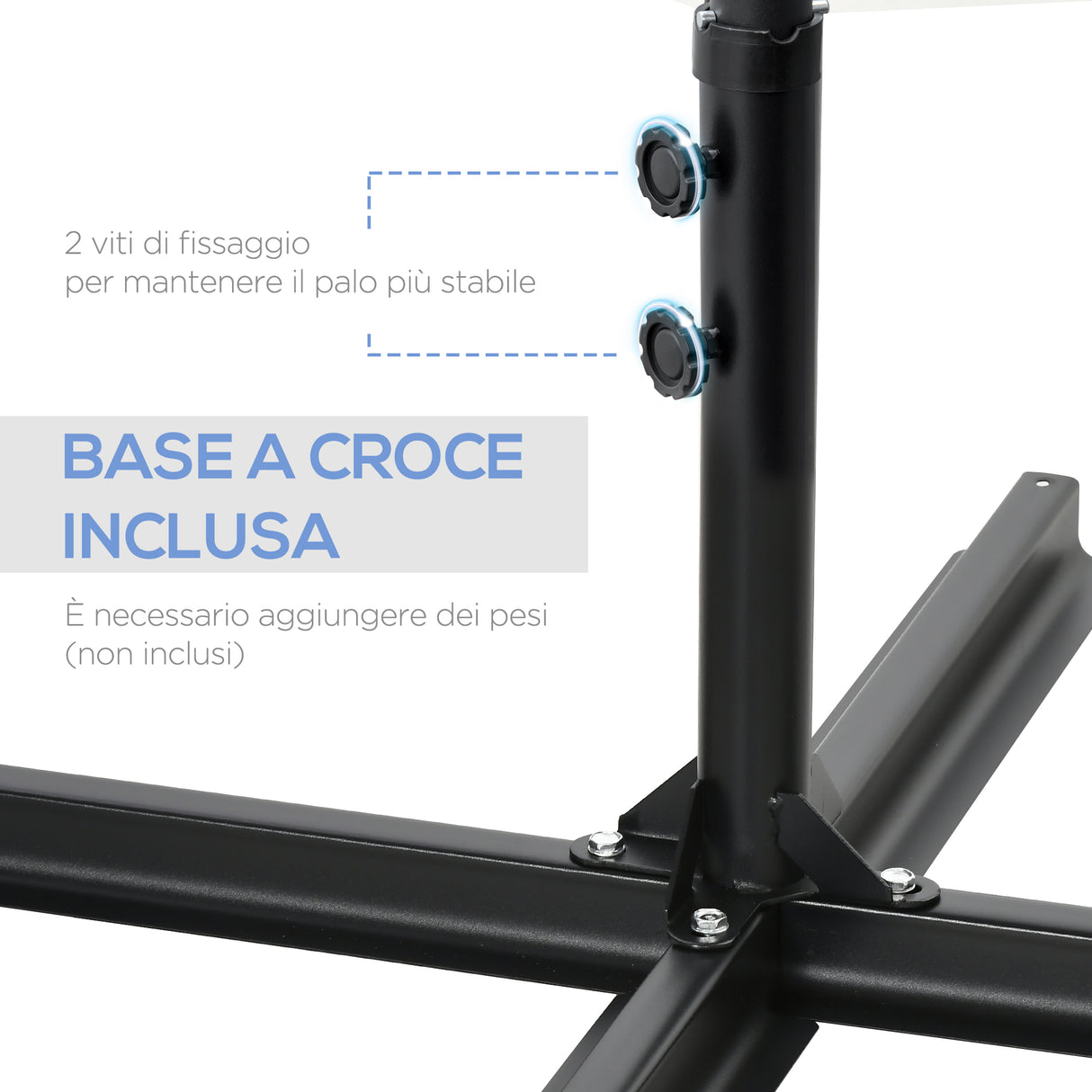 easycomfort easycomfort ombrellone da giardino 2 6x2 5 m con rotazione a 360 e tettuccio ventilato in poliestere grigio