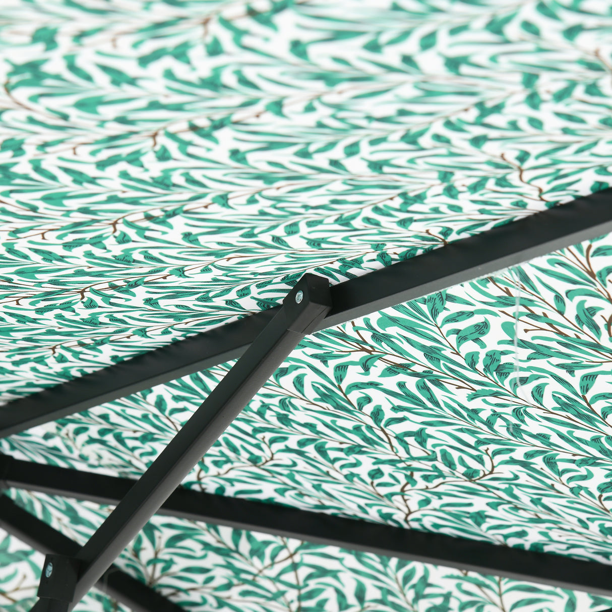 easycomfort easycomfort ombrellone da giardino 3x2 5 m in metallo a 2 sezioni con 8 stecche e copertura in poliestere