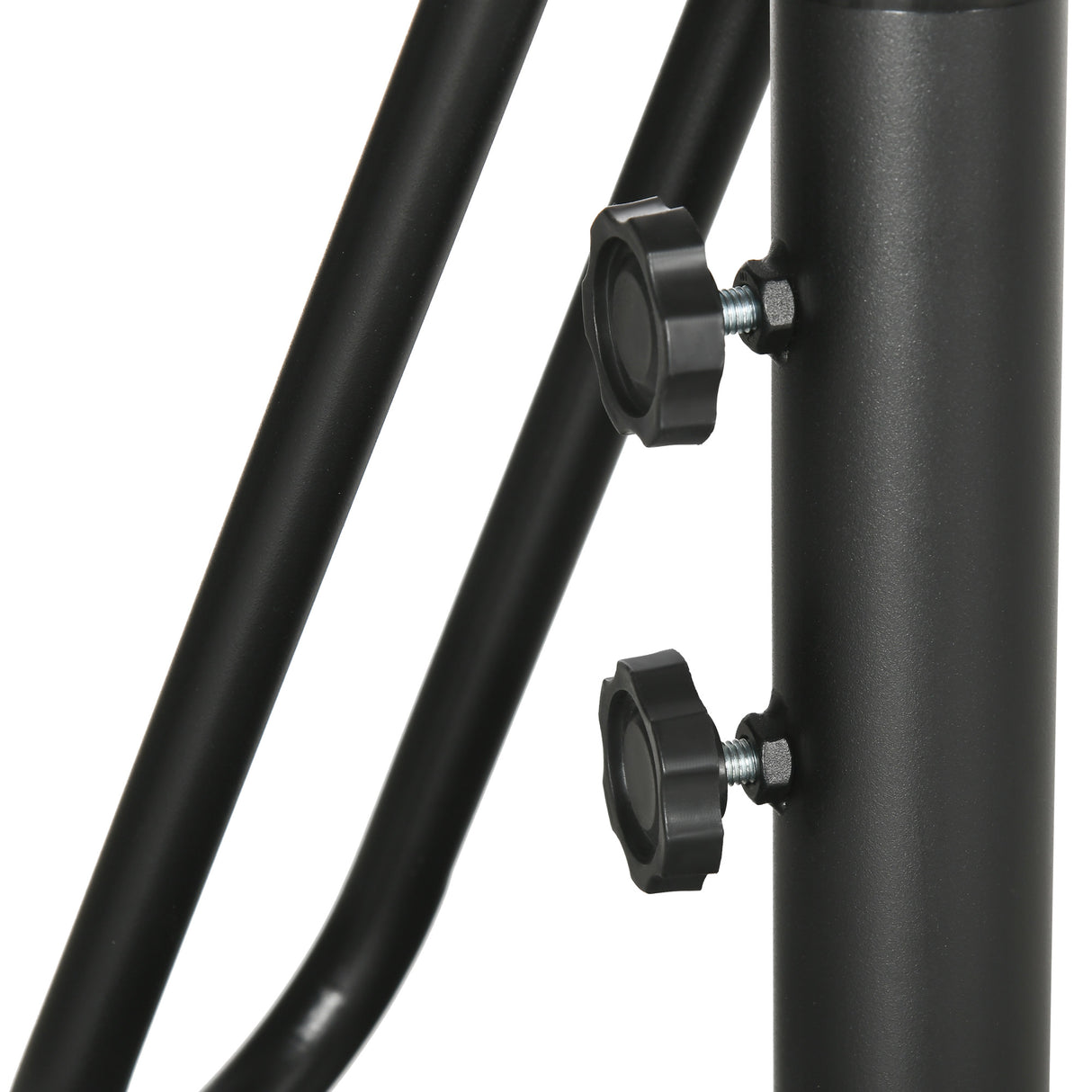 easycomfort easycomfort ombrellone da giardino 3x2 5 m in metallo e poliestere a 6 stecche con base a croce marrone