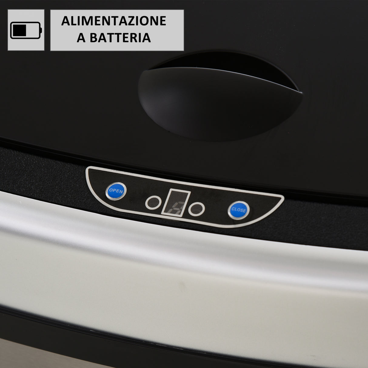 easycomfort easycomfort pattumiera in acciaio inox con apertura automatica con sensore 58 litri