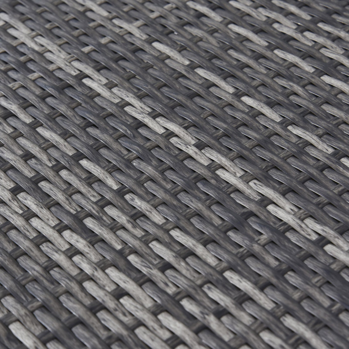 easycomfort easycomfort set da 7 pezzi salotto da esterni in rattan con poltrona pouf tavolino grigio