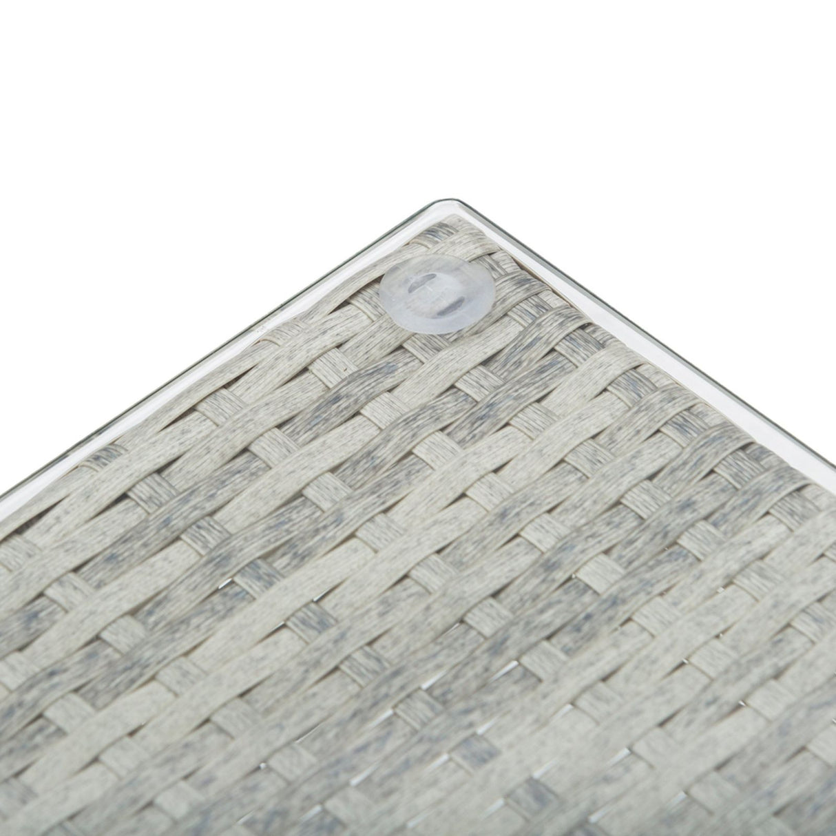 easycomfort easycomfort salotto da giardino con divano e tavolino in pe rattan grigio ean 8055776916422