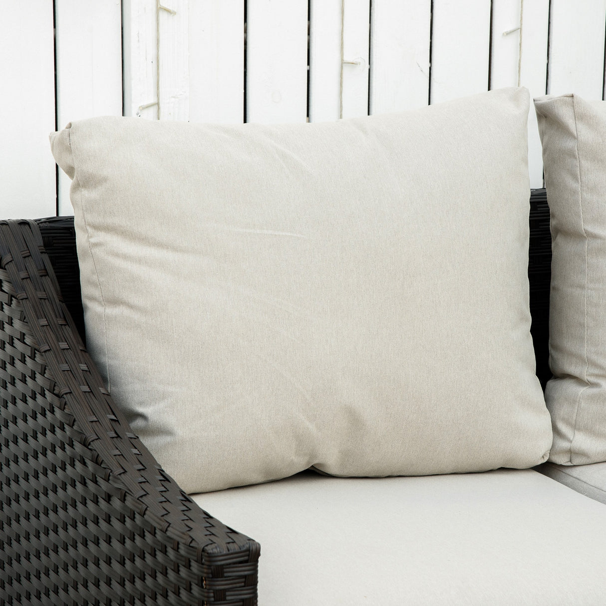 easycomfort easycomfort divano da giardino 2 posti in rattan pe divano da esterno con cuscini imbottiti e piedini regolabili 132x70x74cm marrone