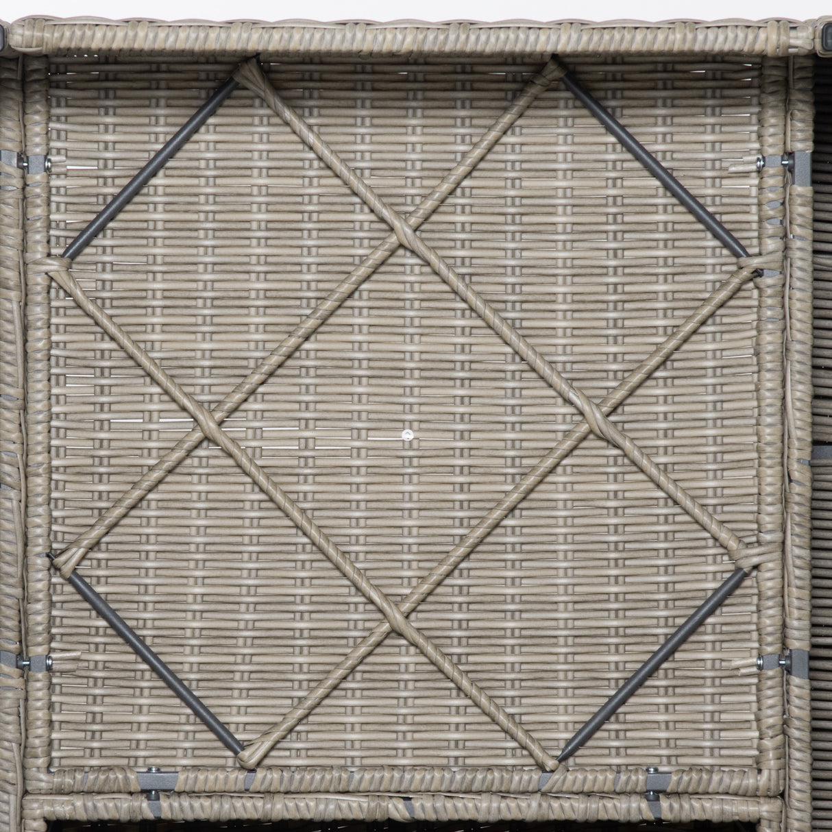 easycomfort easycomfort set mobili da giardino 4 pezzi in rattan pe salotto da esterno con 1 divano 2 poltrone 1 tavolino e cuscini rimovibili e lavabili kaki e beige