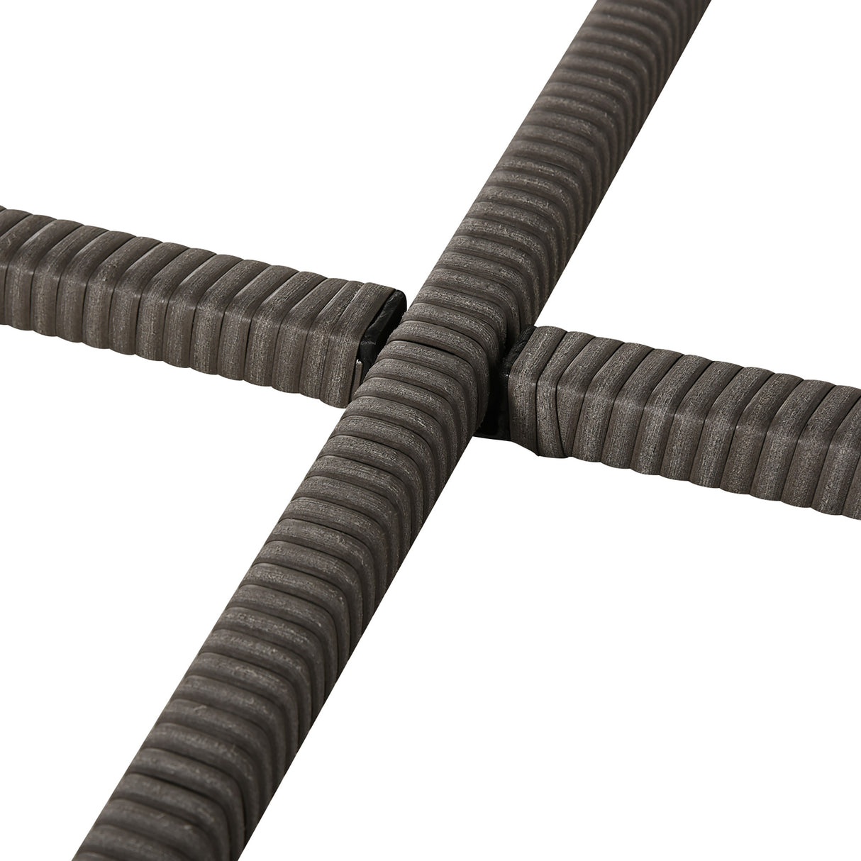 easycomfort easycomfort set mobili da giardino esterno 9 pezzi tavolo con 4 sedie 4 poggiapiedi in rattan grigio