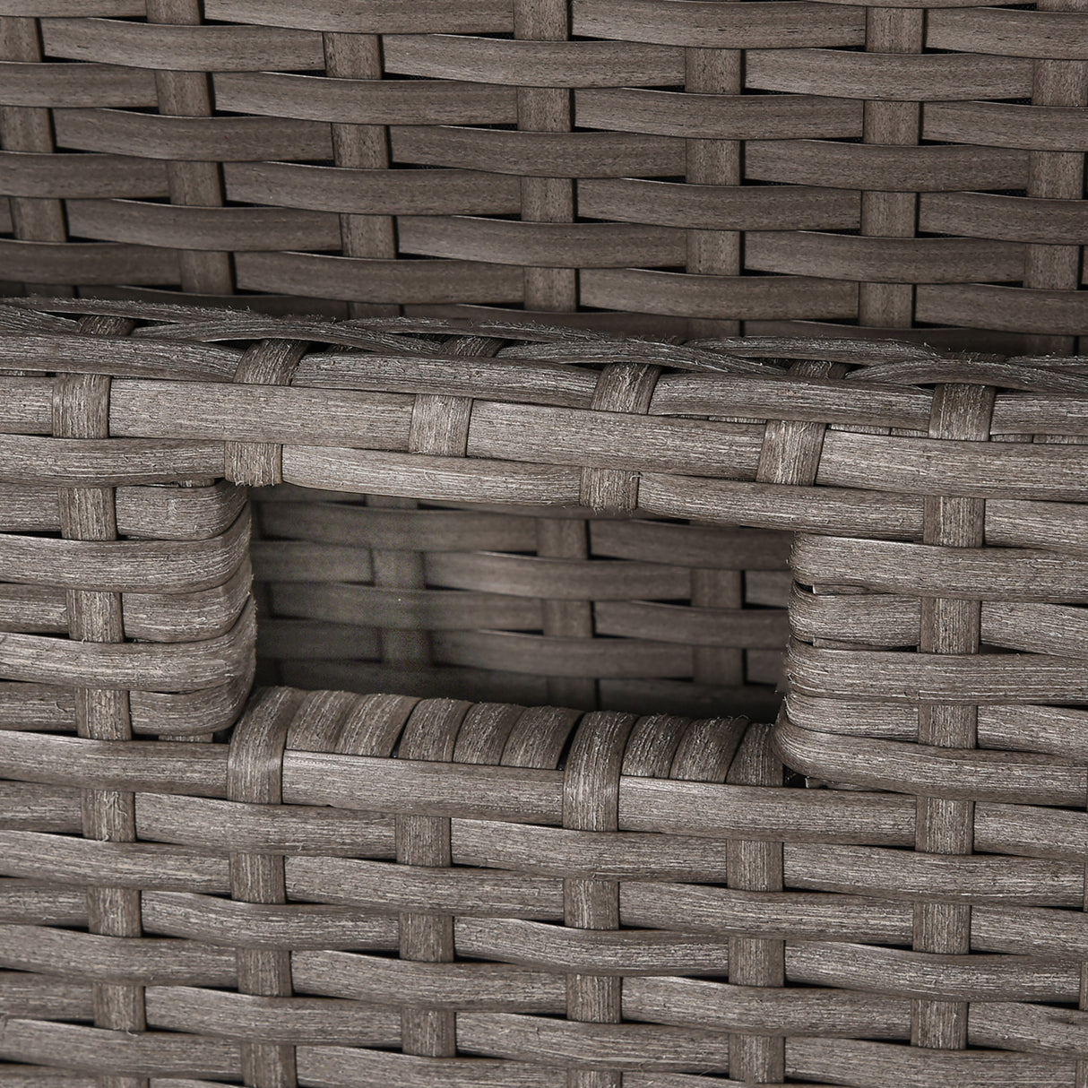 easycomfort easycomfort set mobili da giardino esterno 9 pezzi tavolo con 4 sedie 4 poggiapiedi in rattan grigio