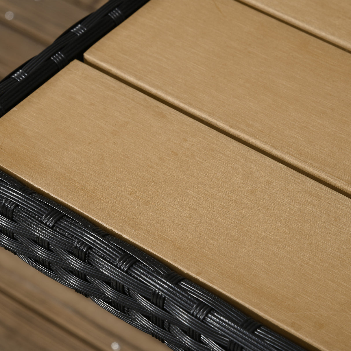 easycomfort easycomfort set da giardino con tavolo e 4 sedie da esterno in acciaio e rattan pe nero