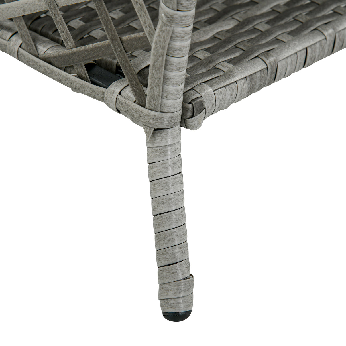 easycomfort easycomfort mobili da giardino set in rattan con sdraio da giardino regolabile e tavolino a 2 livelli