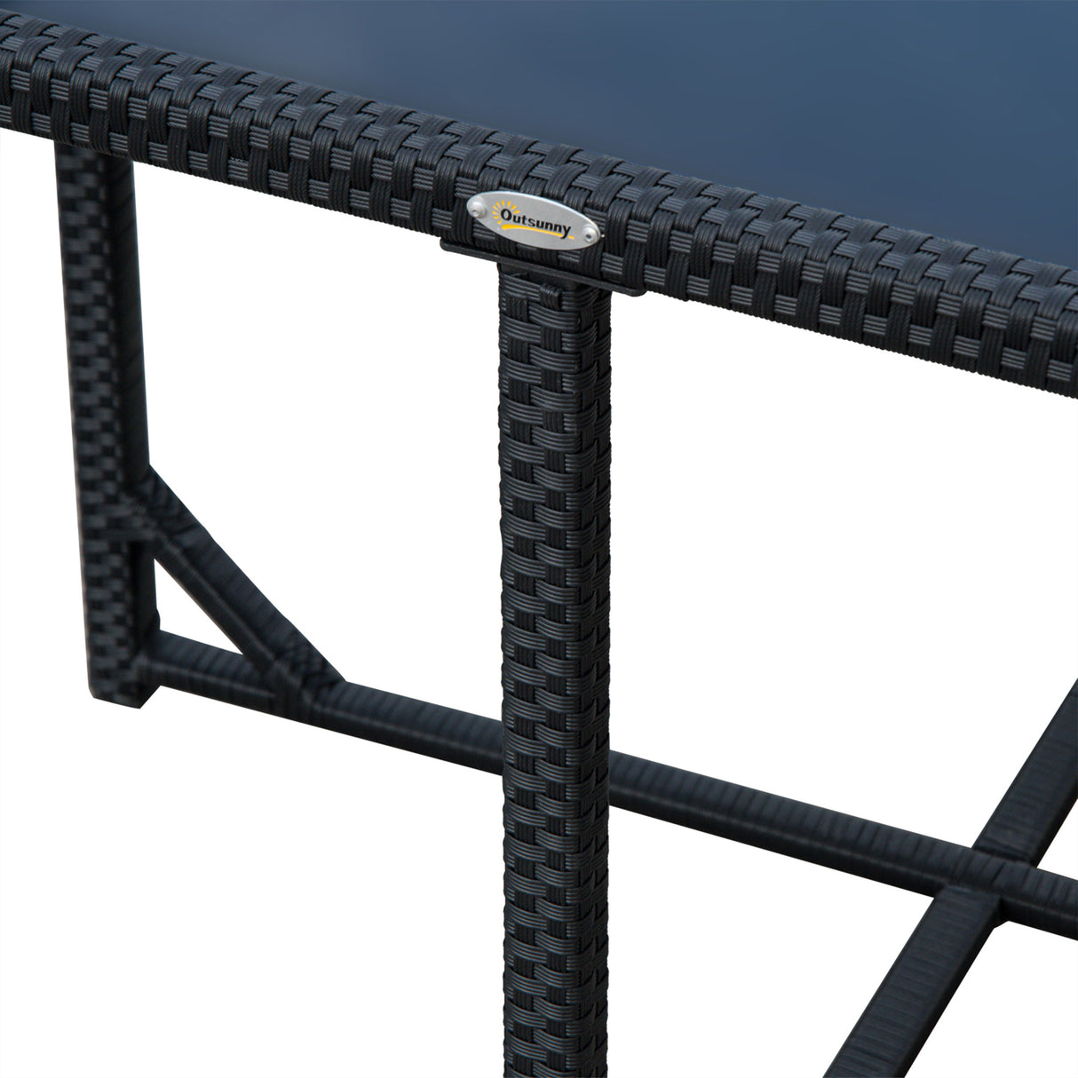 easycomfort easycomfort set mobili da giardino in pe rattan tavolo da pranzo con 4 sedie con cuscini nero