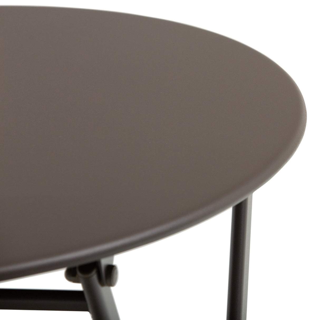 easycomfort easycomfort tavolino con sedie pieghevoli in acciaio marrone per balcone terrazzo giardino ean 8055776911694