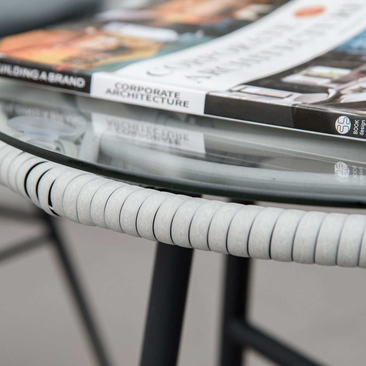 easycomfort easycomfort set mobili da giardino 3 pezzi con tavolino e sedie in rattan pe poilestere e acciaio per esterni grigio