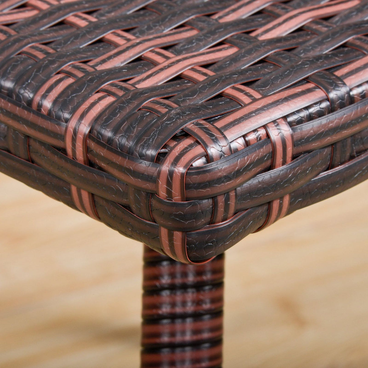 easycomfort easycomfort tavolino in rattan sintetico da esterno giardino terrazzo impermeabile marrone 90x50x35cm ean 8054144135458