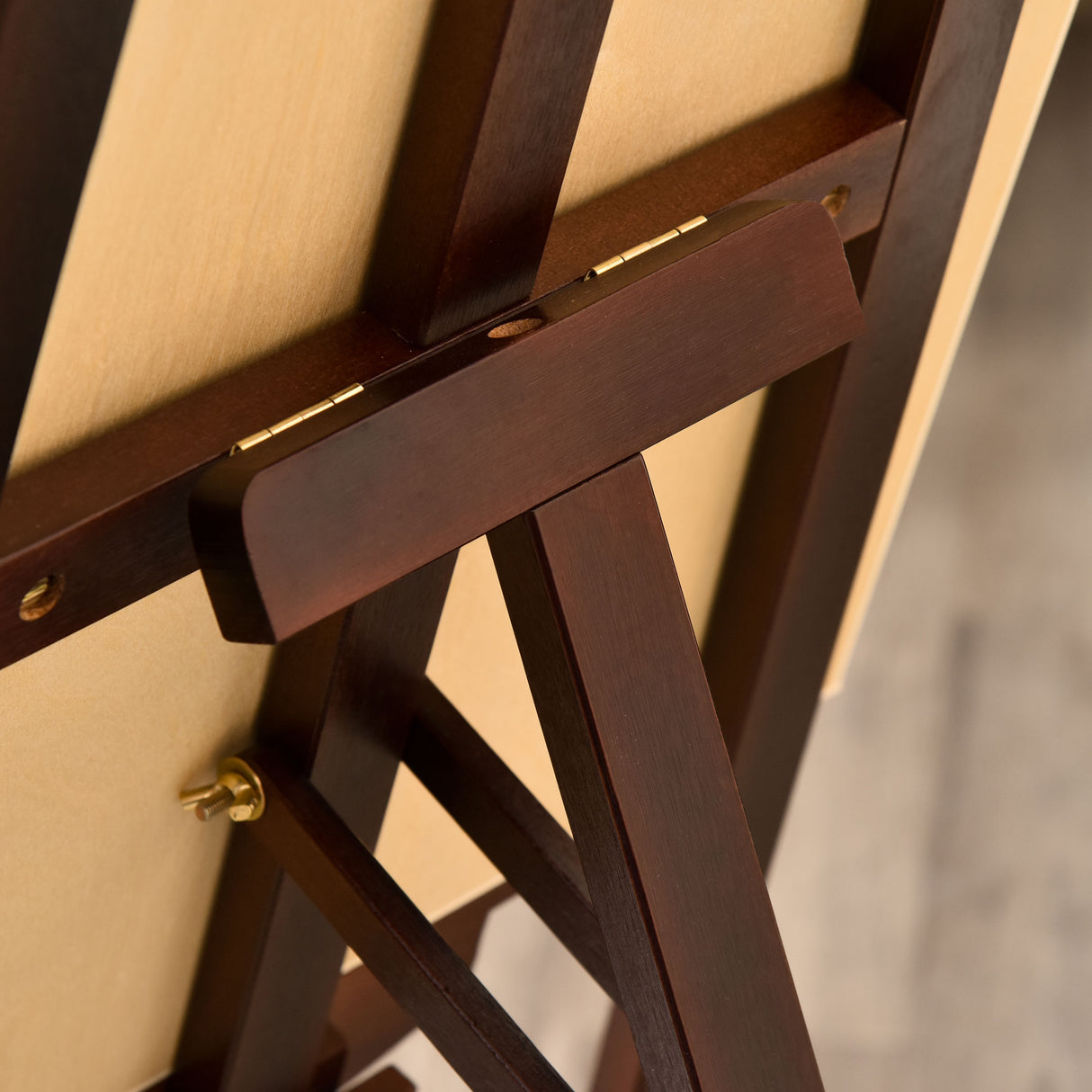 easycomfort easycomfort cavalletto pittura studio professionale altezza e inclinazione regolabili in legno marrone