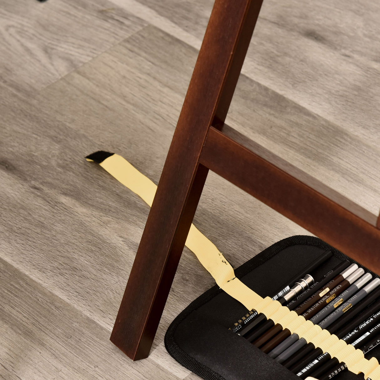 easycomfort easycomfort cavalletto pittura studio professionale altezza e inclinazione regolabili in legno marrone