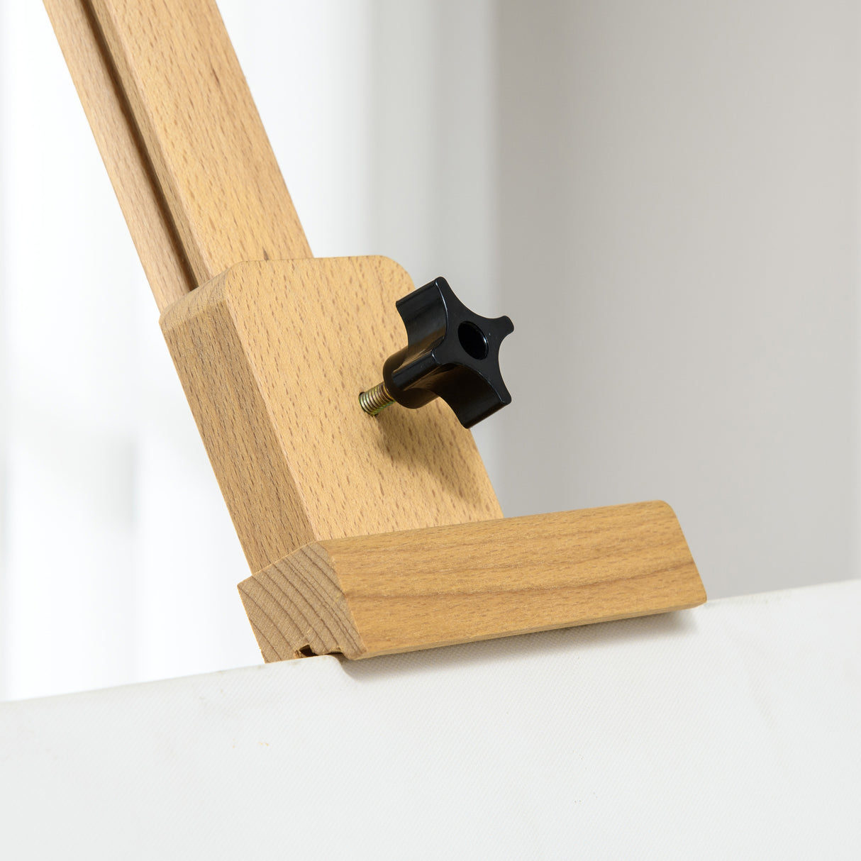 easycomfort easycomfort cavalletto per pittura pieghevole in faggio con altezza e angolazione regolabile 65x110x180 235 cm