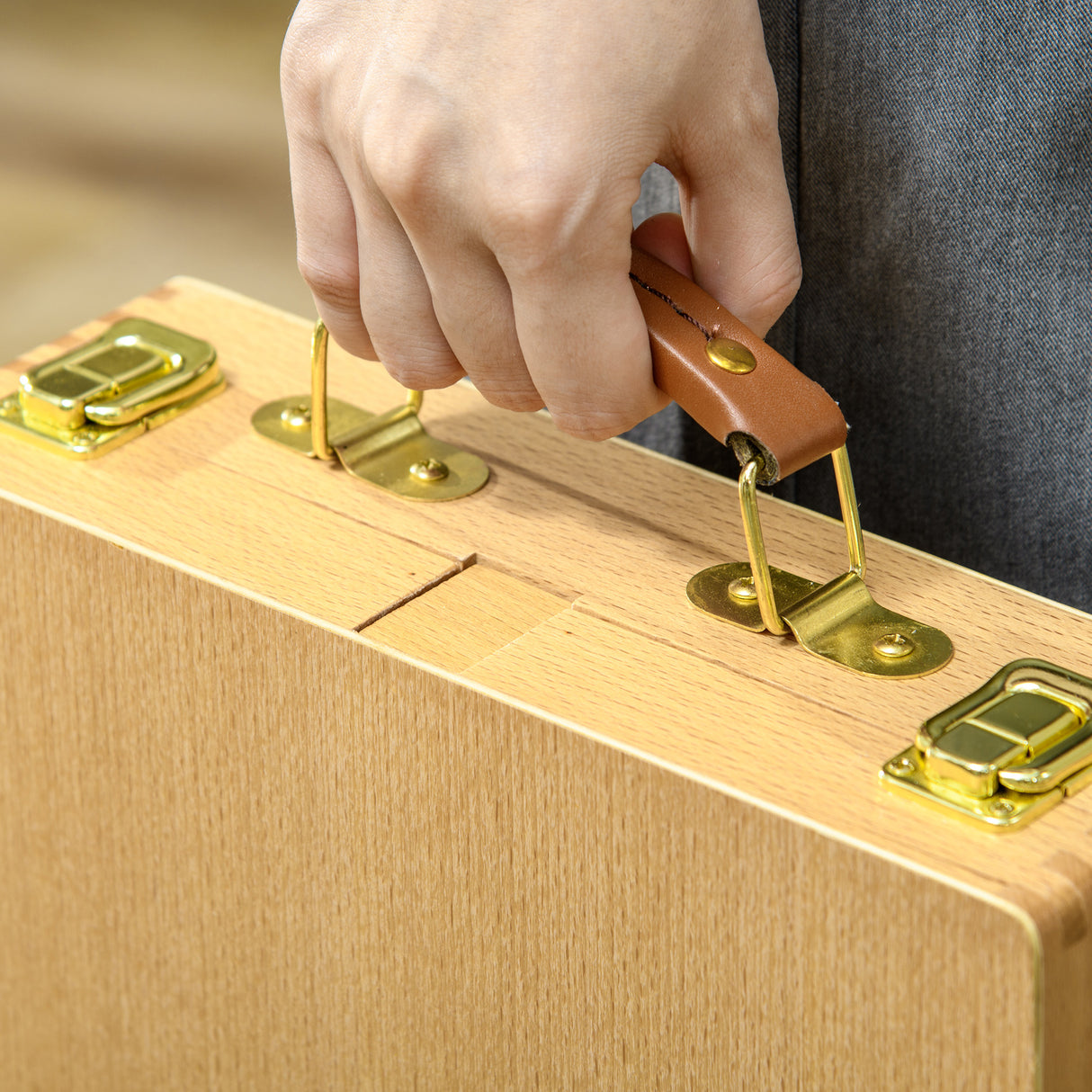 easycomfort easycomfort cavalletto da tavolo in legno pieghevole con altezza e angolazione regolabile