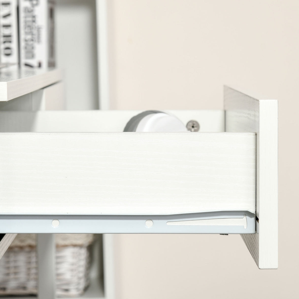 easycomfort easycomfort scrivania per camera e ufficio con cassetti e ruote postazione di lavoro doppia o singola 100x36x88cm bianco