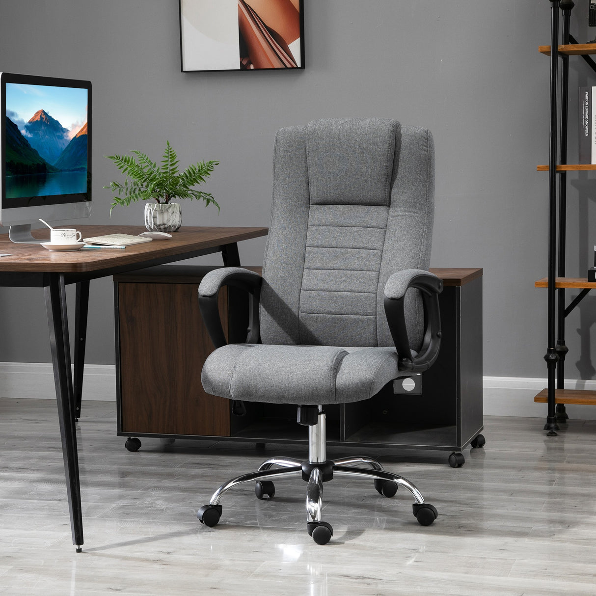 easycomfort easycomfort sedia ufficio poltrona da ufficio ergonomica sedia scrivania con altezza e inclinazione regolabile grigio ean 8055776912868