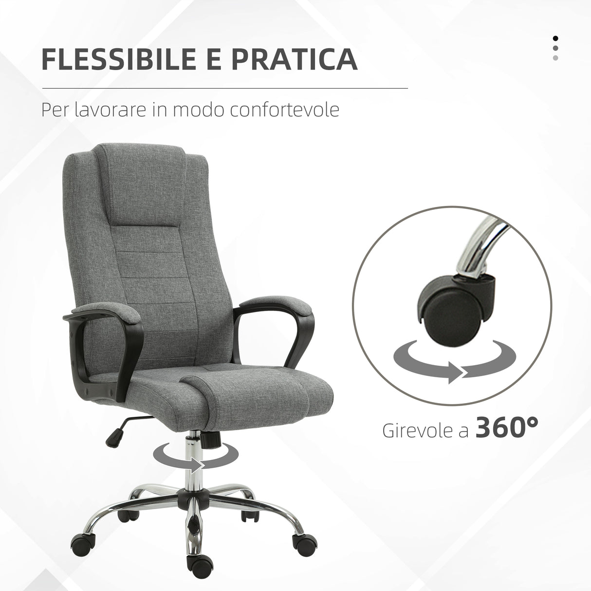 easycomfort easycomfort sedia ufficio poltrona da ufficio ergonomica sedia scrivania con altezza e inclinazione regolabile grigio ean 8055776912868