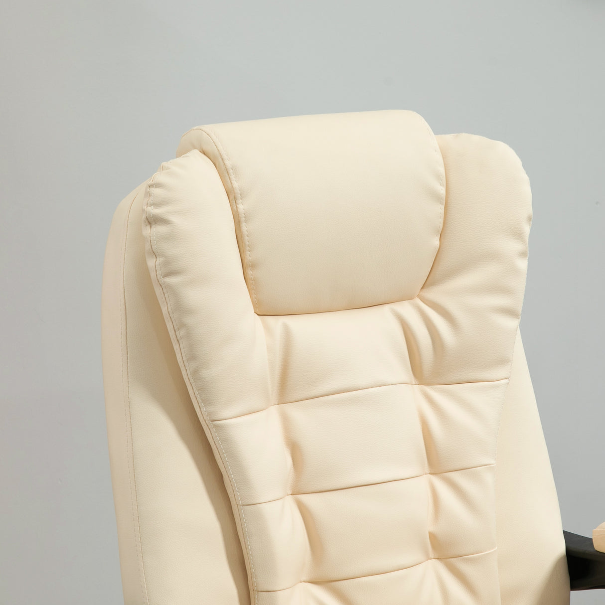 easycomfort easycomfort poltrona massaggiante ergonomica ad altezza regolabile con 6 punti vibranti 65x160x104 cm crema