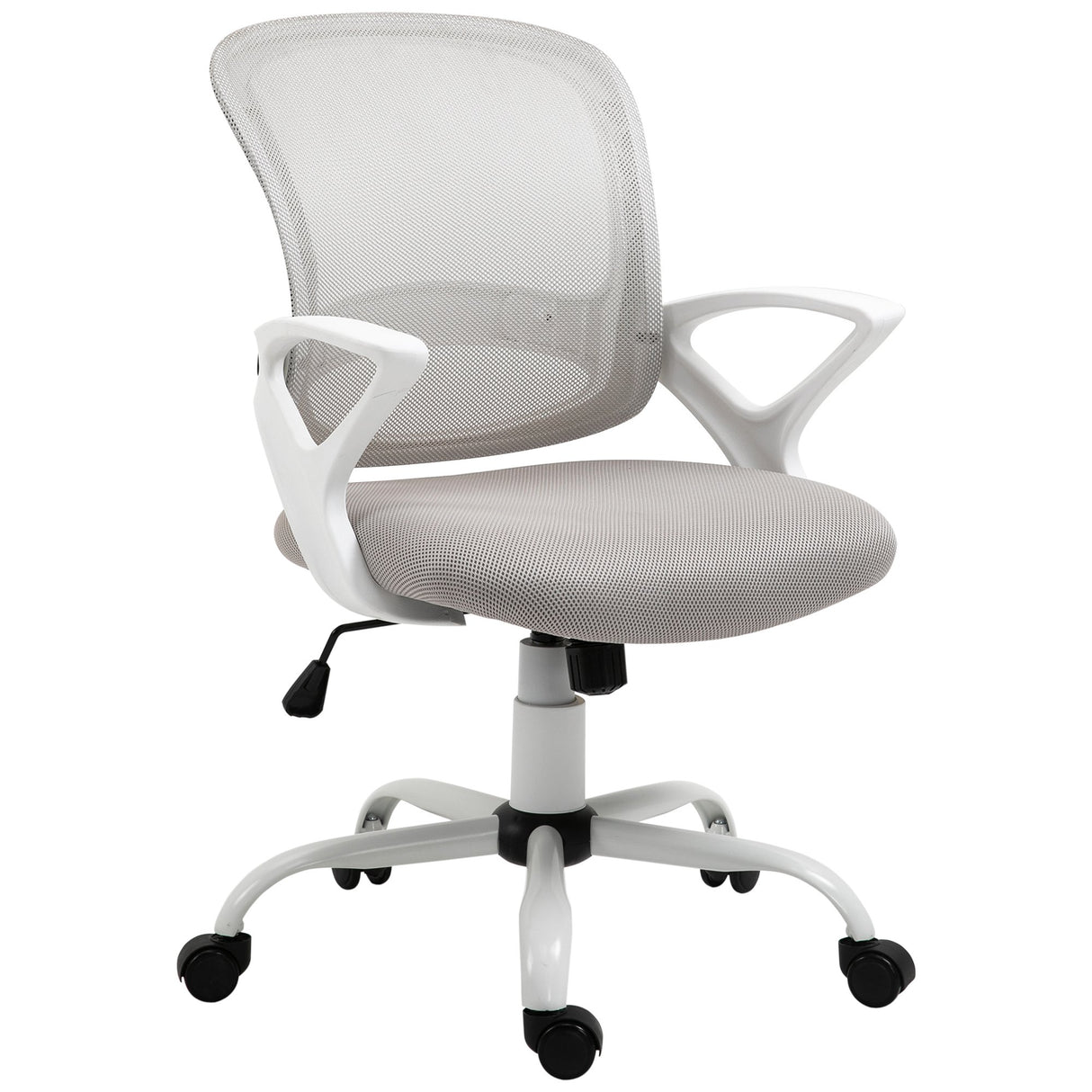 easycomfort easycomfort sedia ergonomica da ufficio con altezza regolabile in tessuto a rete grigio