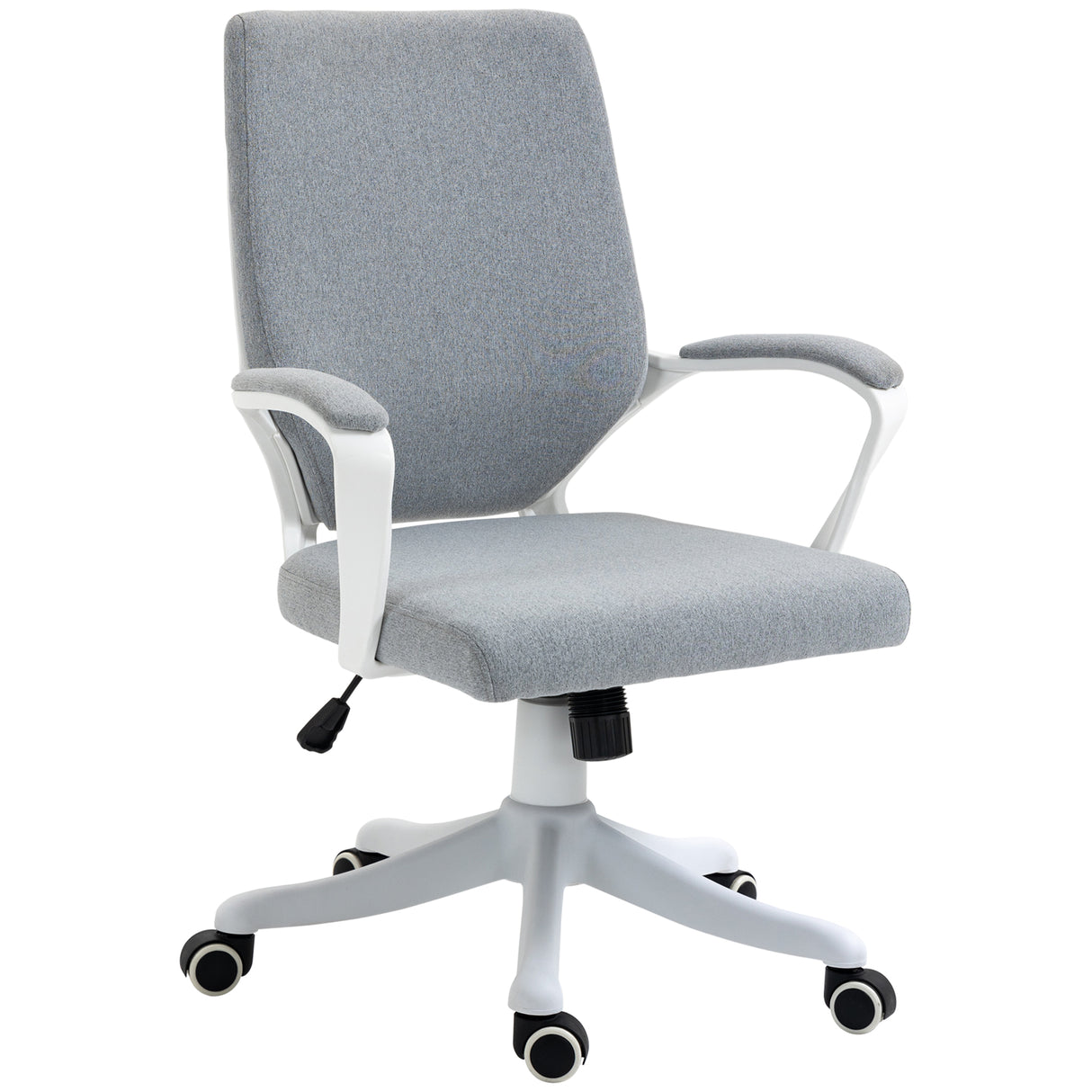 easycomfort easycomfort sedia da ufficio ergonomica con altezza regolabile e funzione dondolo grigio