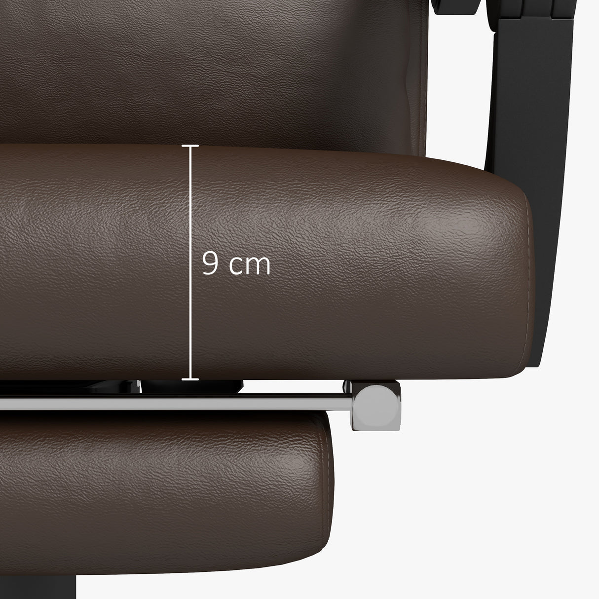 easycomfort easycomfort sedia da ufficio massaggiante ad altezza regolabile con poggiapiedi e telecomando 66x67x115 123 cm marrone