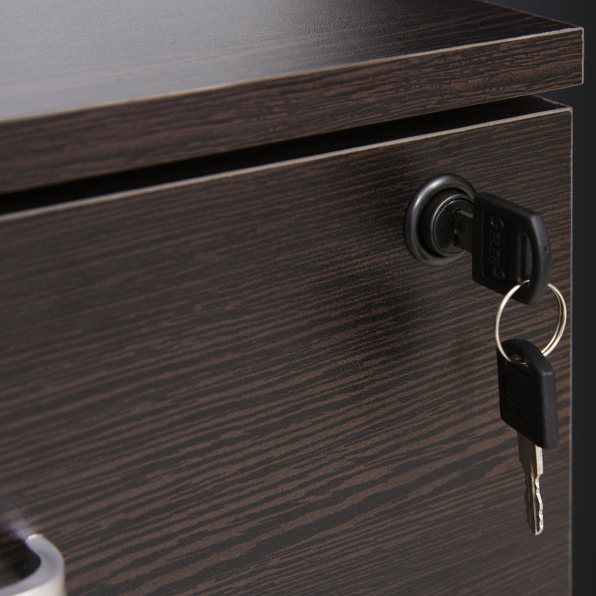 easycomfort easycomfort cassettiera portadocumenti da ufficio in legno nero con 2 cassetti 40 x 44 x 54.6cm ean 8054144134949