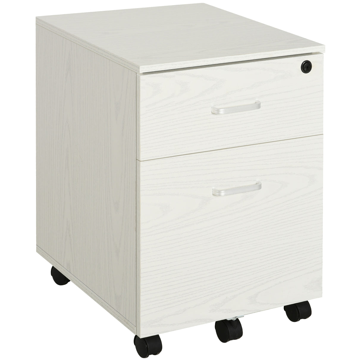 easycomfort easycomfort cassettiera portadocumenti da ufficio in legno bianco con 2 cassetti 40 x 44 x 54.6cm ean 8054144133461