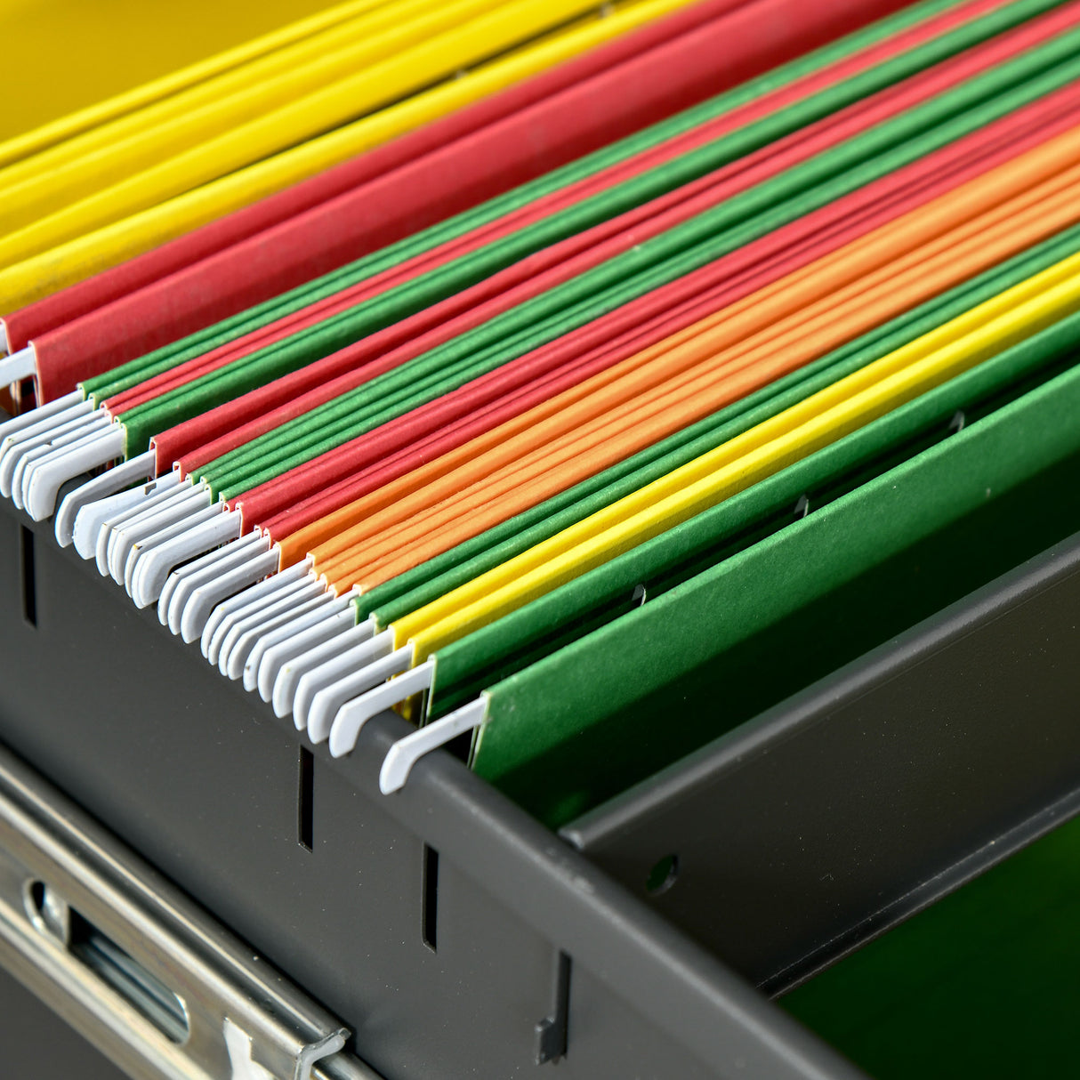 easycomfort easycomfort cassettiera da ufficio in acciaio con ruote 2 cassetti con serratura 39x48x67cm nero