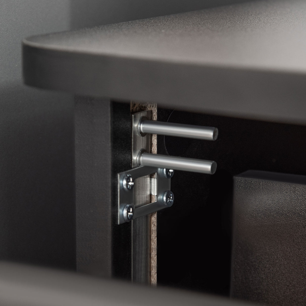 easycomfort easycomfort armadietto da ufficio con 2 cassetti e 5 ruote schedario in mdf e truciolato 43x45x72 cm nero