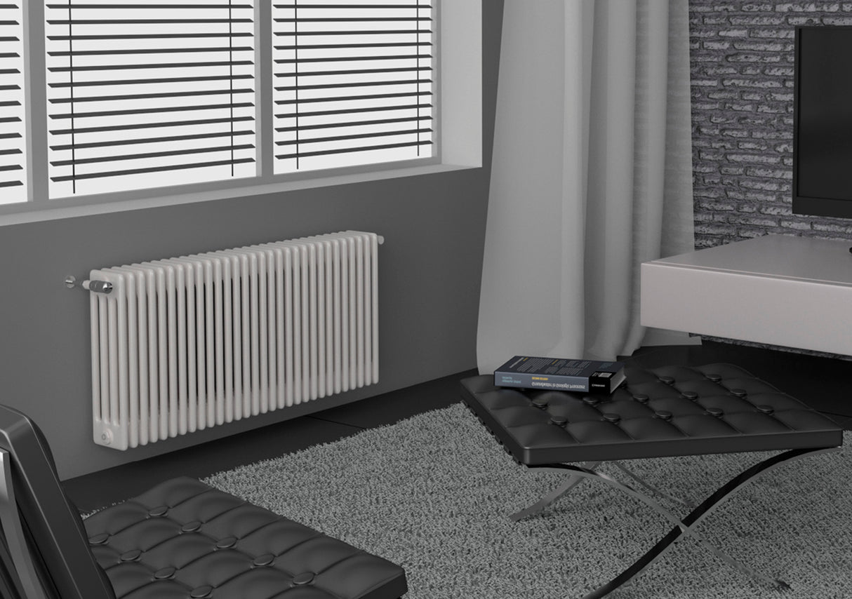 cordivari batteria completa radiatore termosifone in acciaio tubolare cordivari ardesia 4 colonne da 3 a 16 elementi h 2000 mm interasse 1944 mm tappi e riduzioni inclusi 3 elementi h. 2000 ean 99024055