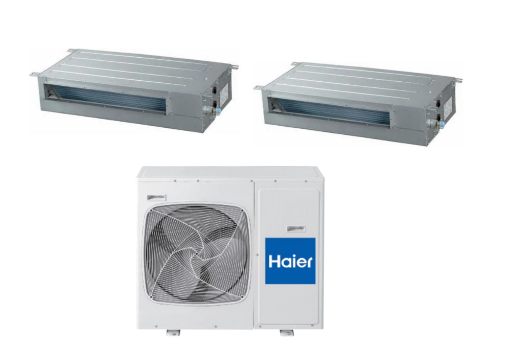 haier climatizzatore condizionatore haier dual split inverter canalizzato 900018000 con 4u26hs1era r410a 918