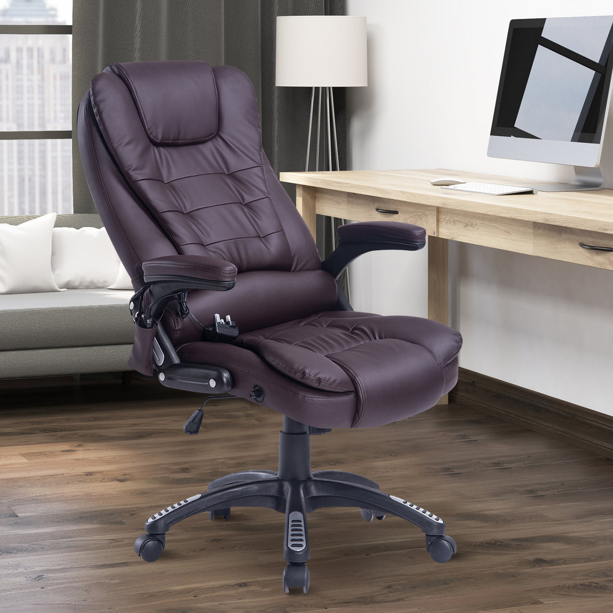 easycomfort easycomfort poltrona sedia massaggiante da ufficio con riscaldamento 62x68 x111 121cm ean 8054144134024