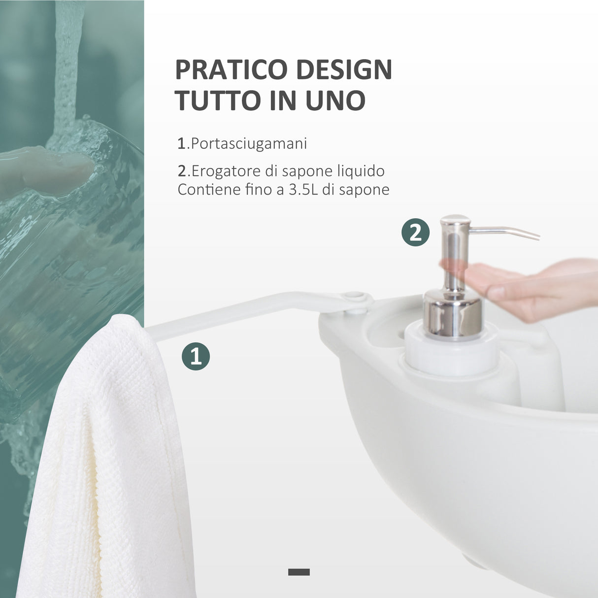 easycomfort easycomfort lavabo portatile da campeggio con 2 ruote serbatoio acqua 17l cisterna di scarico 24l e serbatoio sapone 3 5l ean 8055776911410