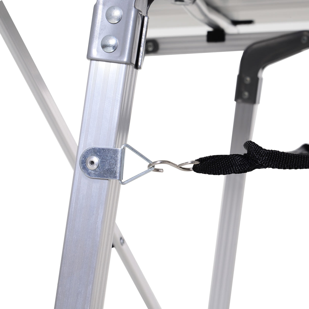 easycomfort easycomfort tavolo da pic nic pieghevole avvolgibile in alluminio con custodia 120 x 70cm ean 8054144135960