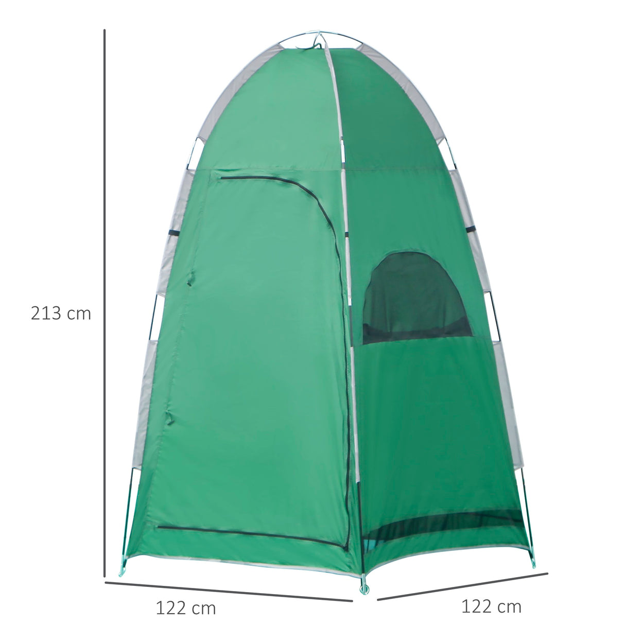 easycomfort easycomfort tenda doccia da campeggio con borsa per trasporto e tasca portaoggetti 122x122x213cm verde